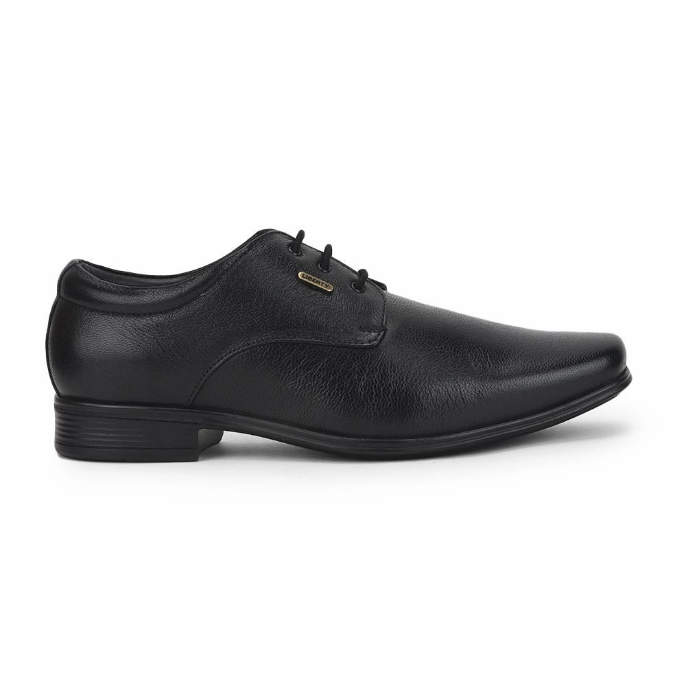 Derby Shoes Removable Sole Fortune (Black) Formal Lace Up Derby Shoes For Men Uvl-305 By Liberty