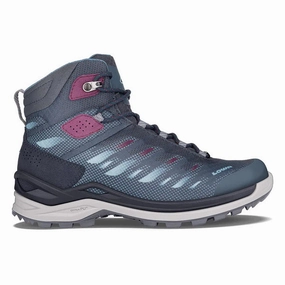 LOWA WOMENS FERROX GTX MID - NAVY / ICE BLUE Good Waterproof Spray For Shoes