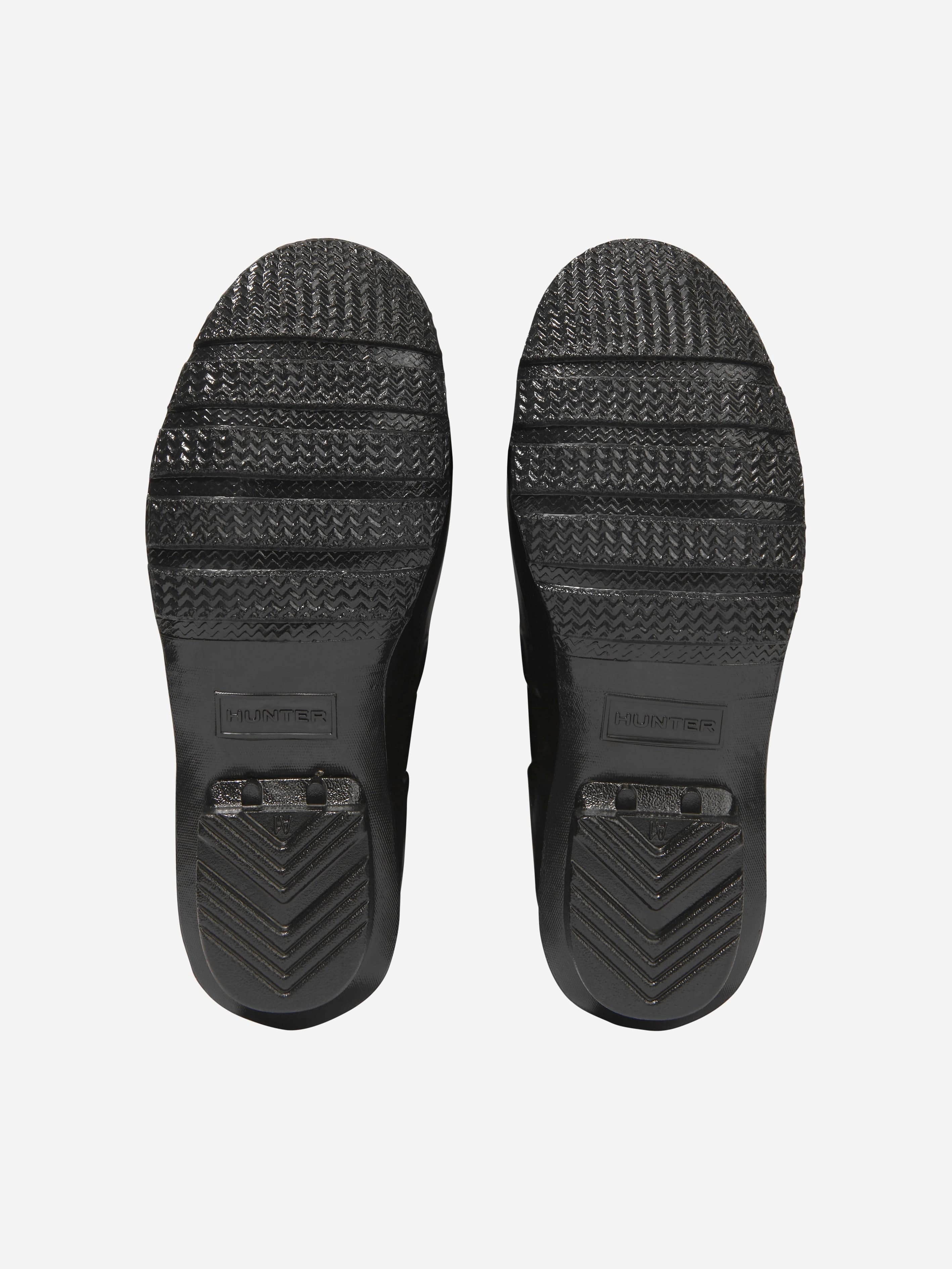 Hunter Kids Original Gloss Wellington Boots in Black Rocky Bear Claw Boots