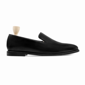 Christyn Penny Loafers Asistente - Men's Black Calf Leather Loafer
