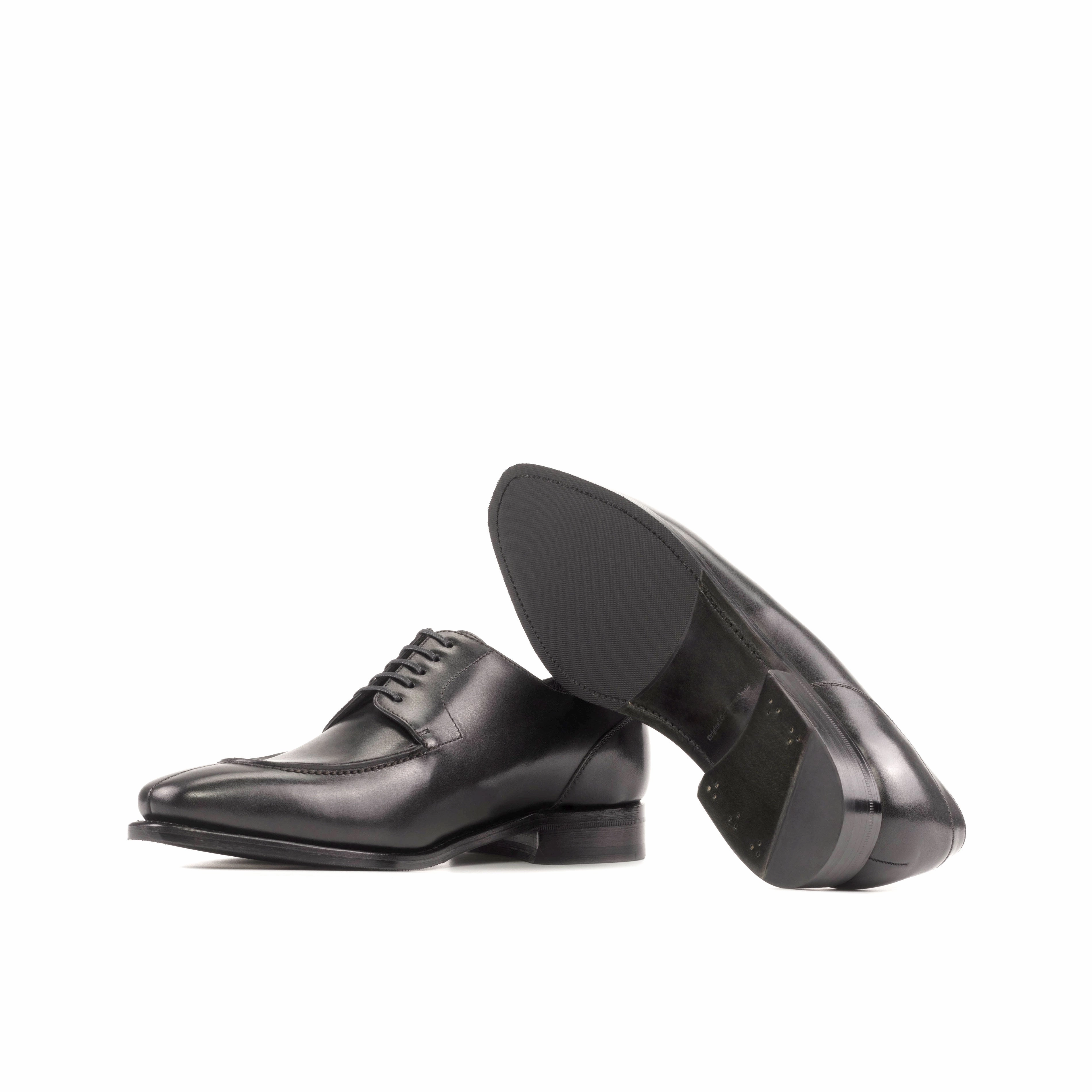 Lace-up Leather Shoes Black Split Toe Derby Shoes