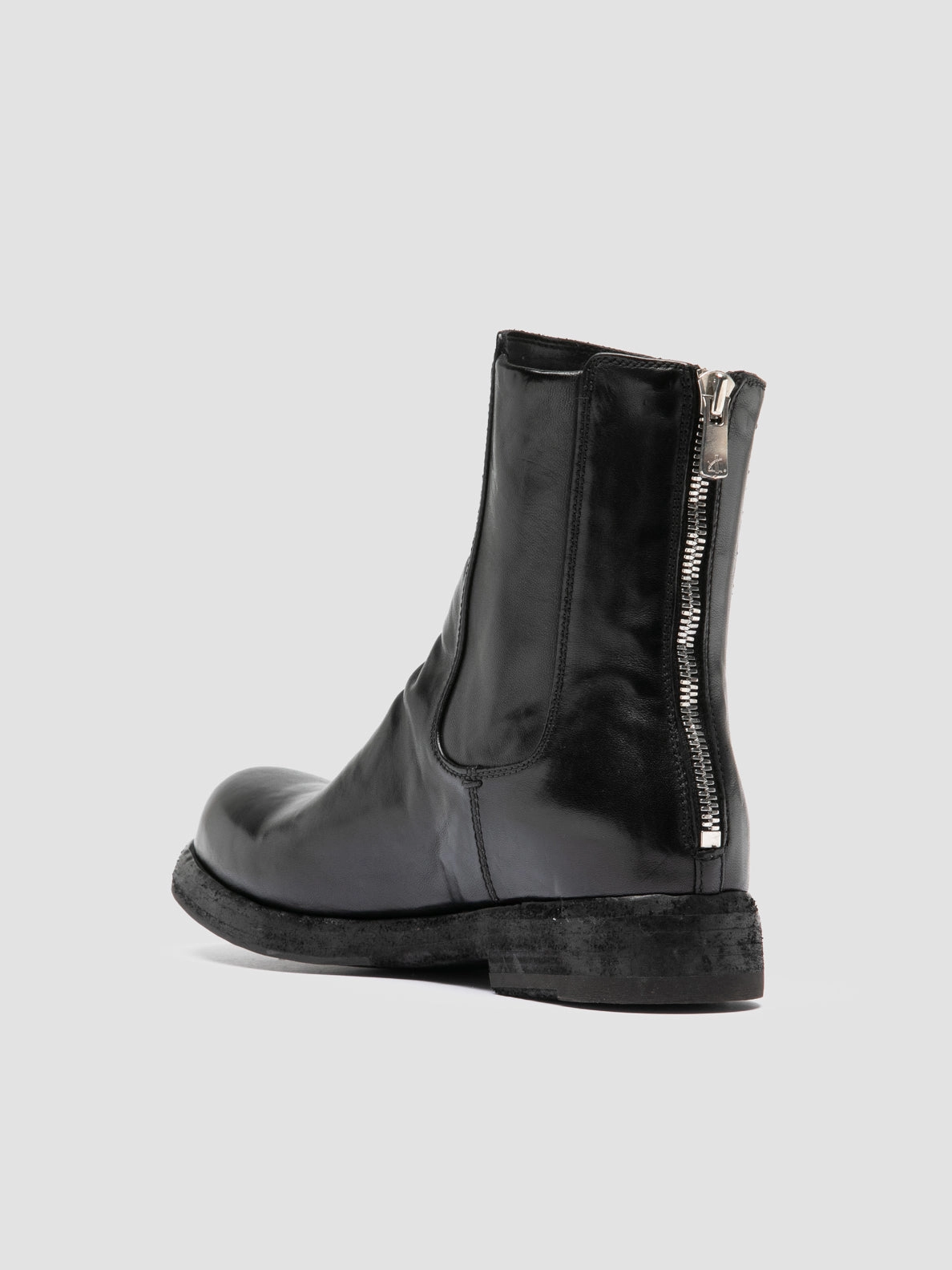 Rag And Bone Snow Boots BULLA DD 304 - Black Leather Zipped Boots