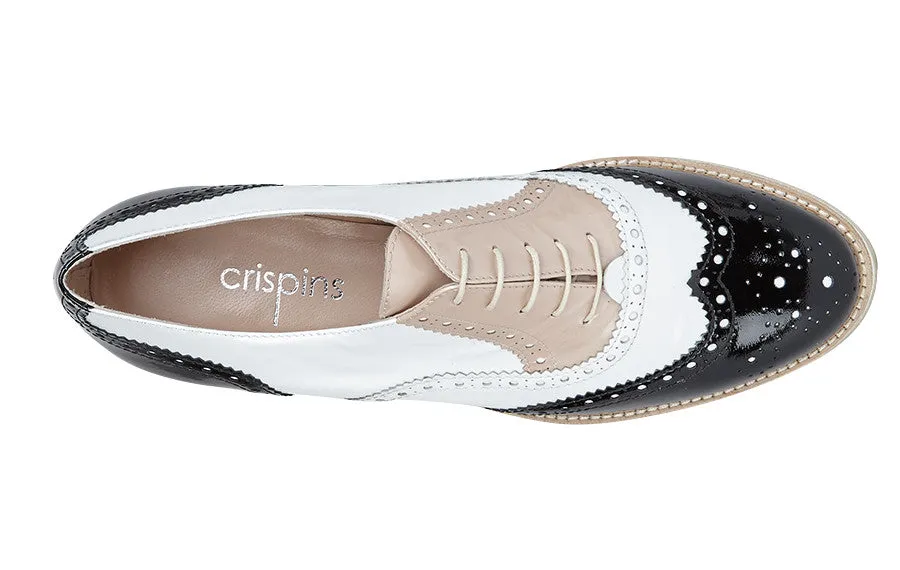 Mdf Hexagon Brogue Tan Shoes