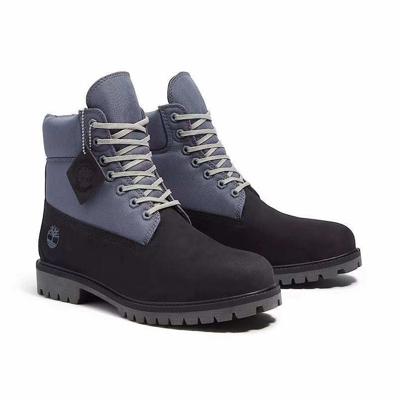 Men's 6" Heritage Waterproof Black Nubuck/Medium Grey Waterproof Running