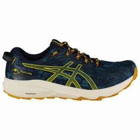 Men's Asics Fuji Lite 3 Trail Running Shoes Ink-Teal-Golden-Yellow Experience Wild Trail-running Shoes