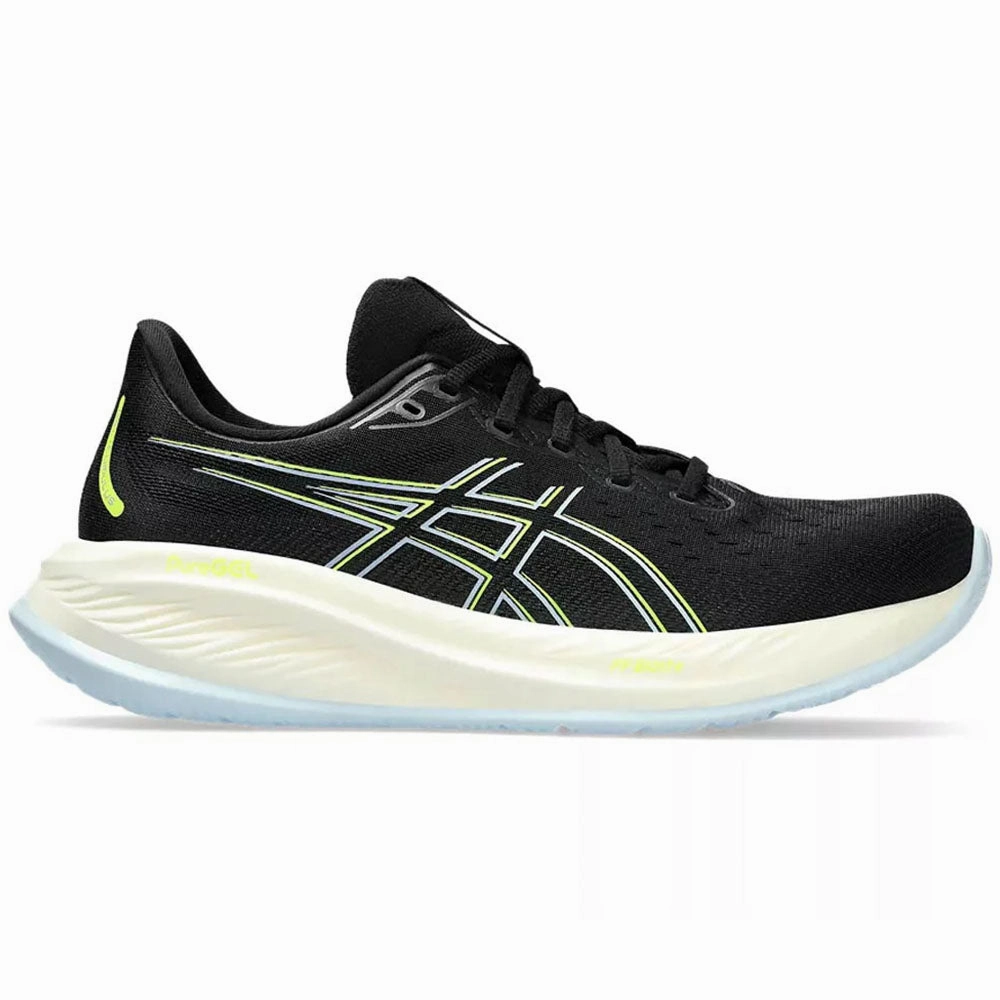 Asics Top-performance Running Shoes Men's Asics Gel-Cumulus 26, Black/Safety Yellow, 10 D Medium