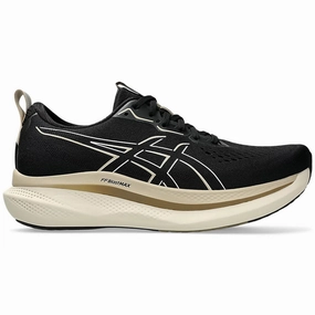 Men's Asics Glideride Max, Black/Oatmeal, 10.5 D Medium Asics Shoes Limited Edition