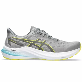 Men's Asics GT-2000 12, Sheet Rock/Bright Yellow, 11.5 D Medium Asics Gel-contend 7 Running Shoes