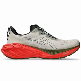 Men's Asics Novablast 4 TR, Nature Bathing/Red Snapper, 7.5 D Medium Sport Chek Asics Running Shoes