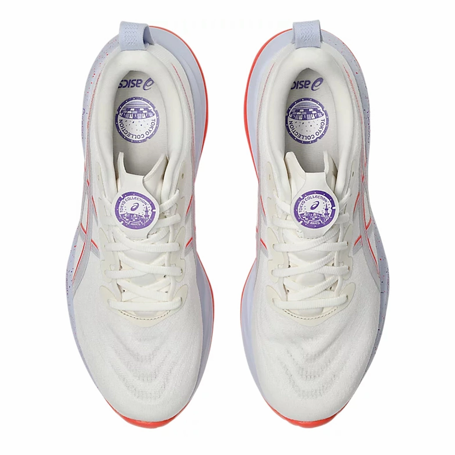 Men's Gel-Cumulus 27 Running Shoes Cream / Edo Purple Asics Tennis Shoes Size Chart