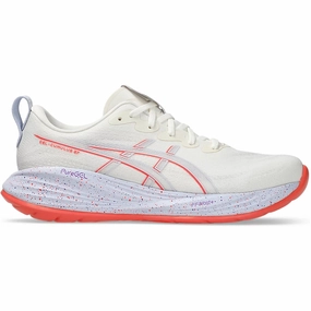 Men's Gel-Cumulus 27 Running Shoes Cream / Edo Purple Wash Asics Shoes In Washing Machine