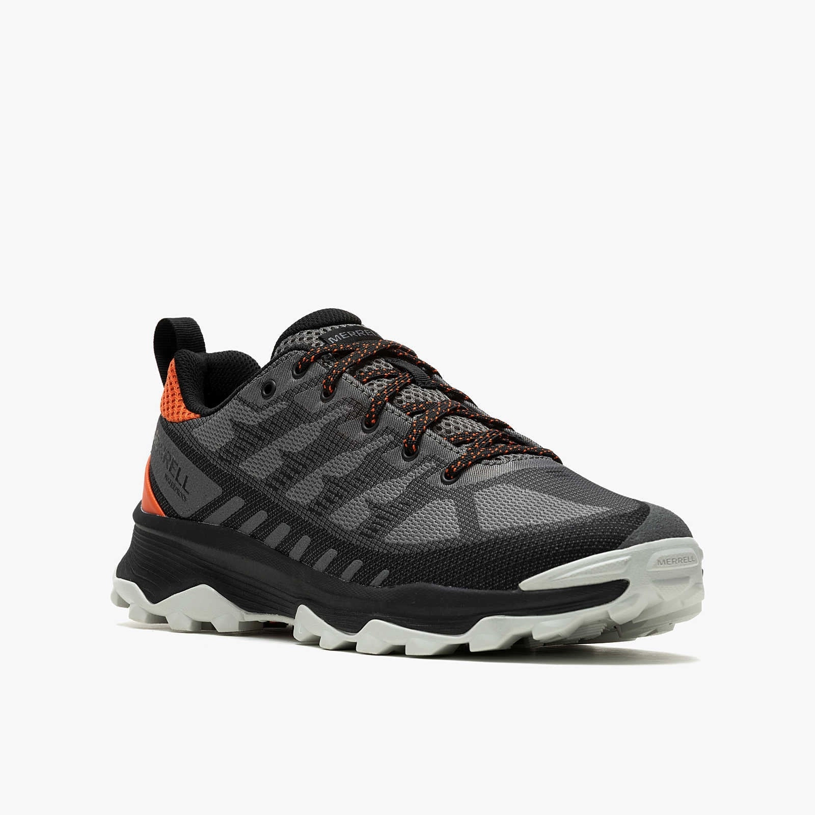 Men's Merrell Speed Eco Waterproof Charcoal/Tangerine Hiking Shoes Recommendations