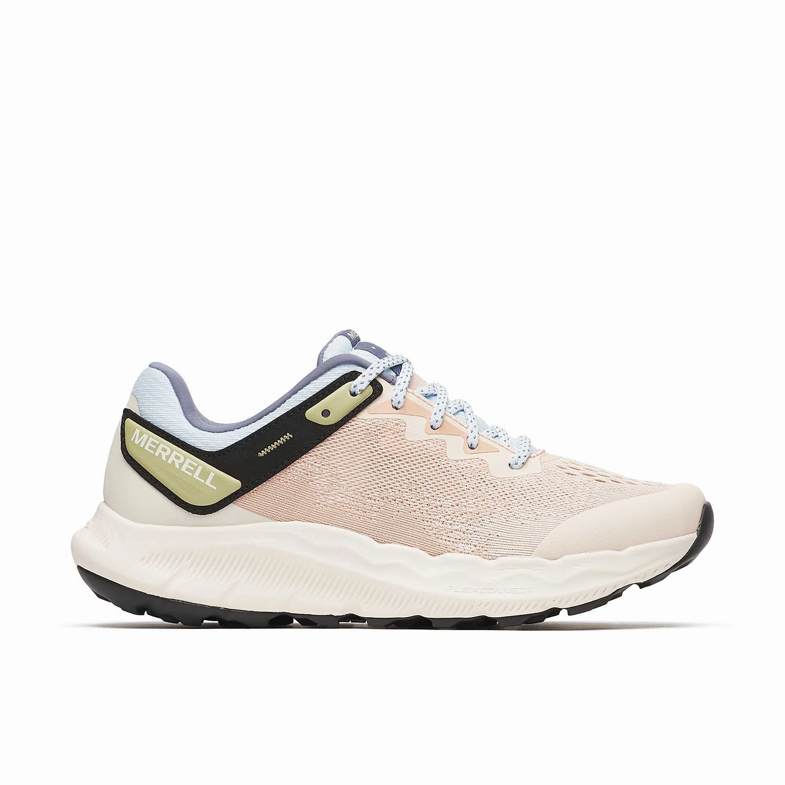 Merrell Women's Antora 4 Low Trail Sneaker - Pink Salt/Ice Blue Outline Gtx Hiking Shoes