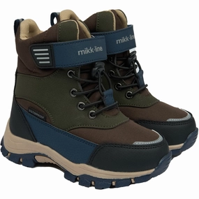 Rock And Candy Snow Boots Mikk-Line Chocolate Chip Winter Boot Tex Velcro