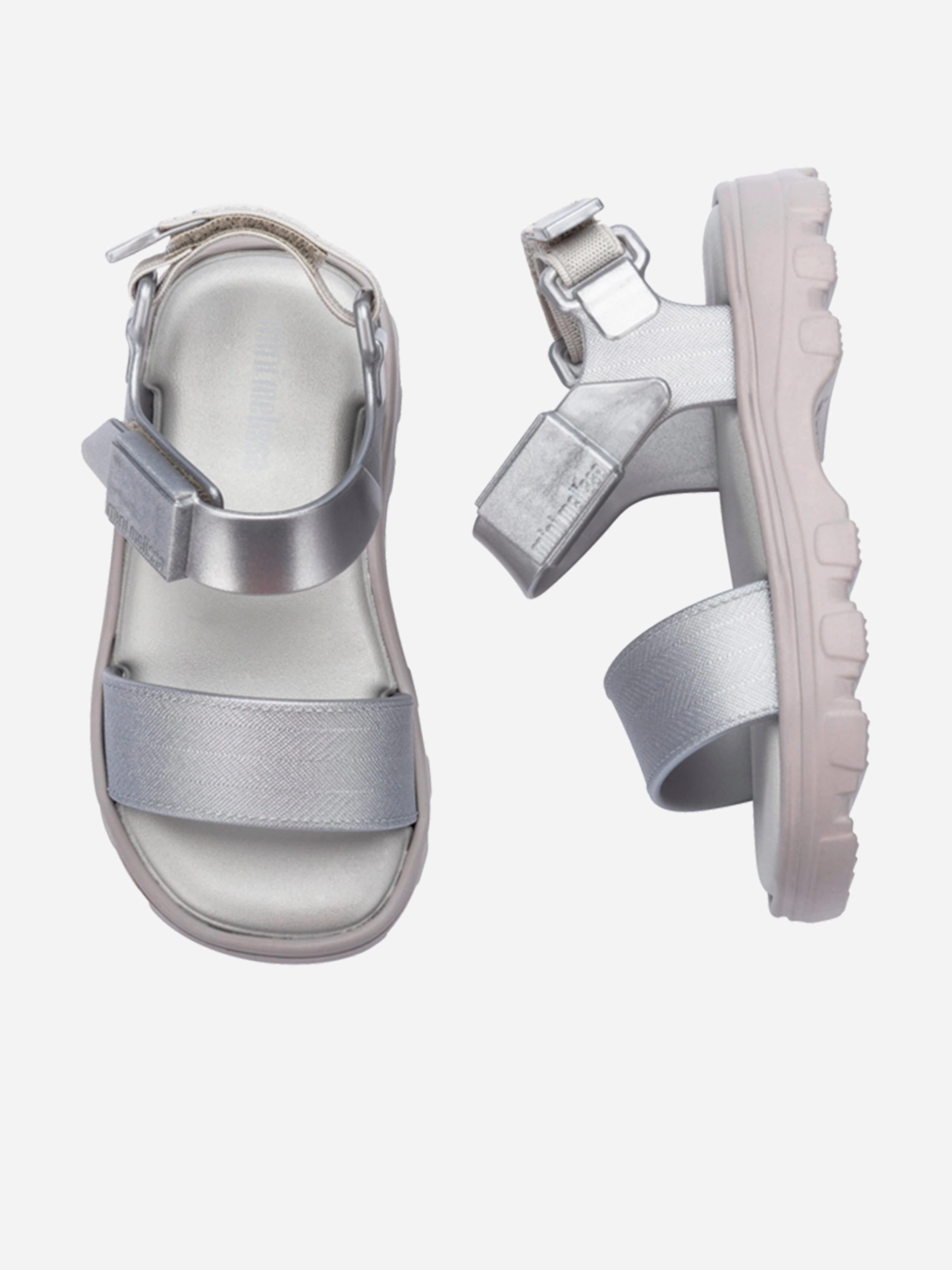 Mini Melissa Girls Kick Off Sandals in Silver Sandals Eileen Fisher