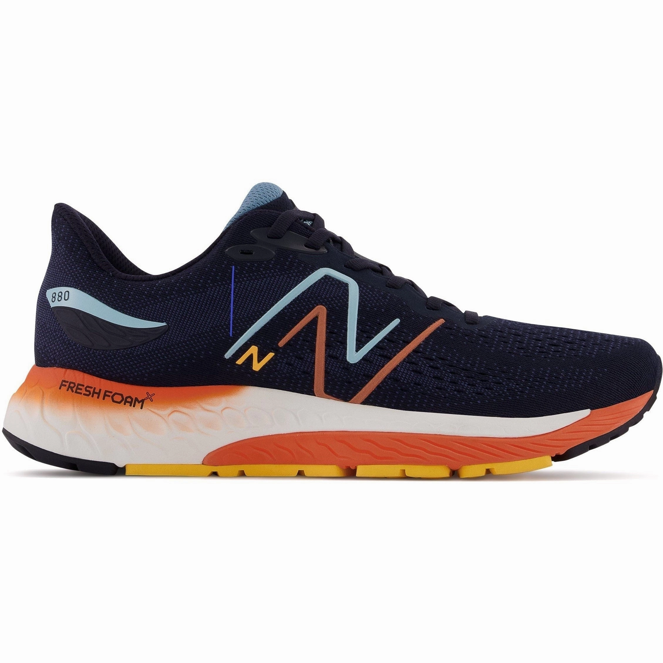 Revlite New Balance 247 Men's New Balance Fresh Foam X 880v12, Eclipse/Vibrant Apricot, 7 D Medium