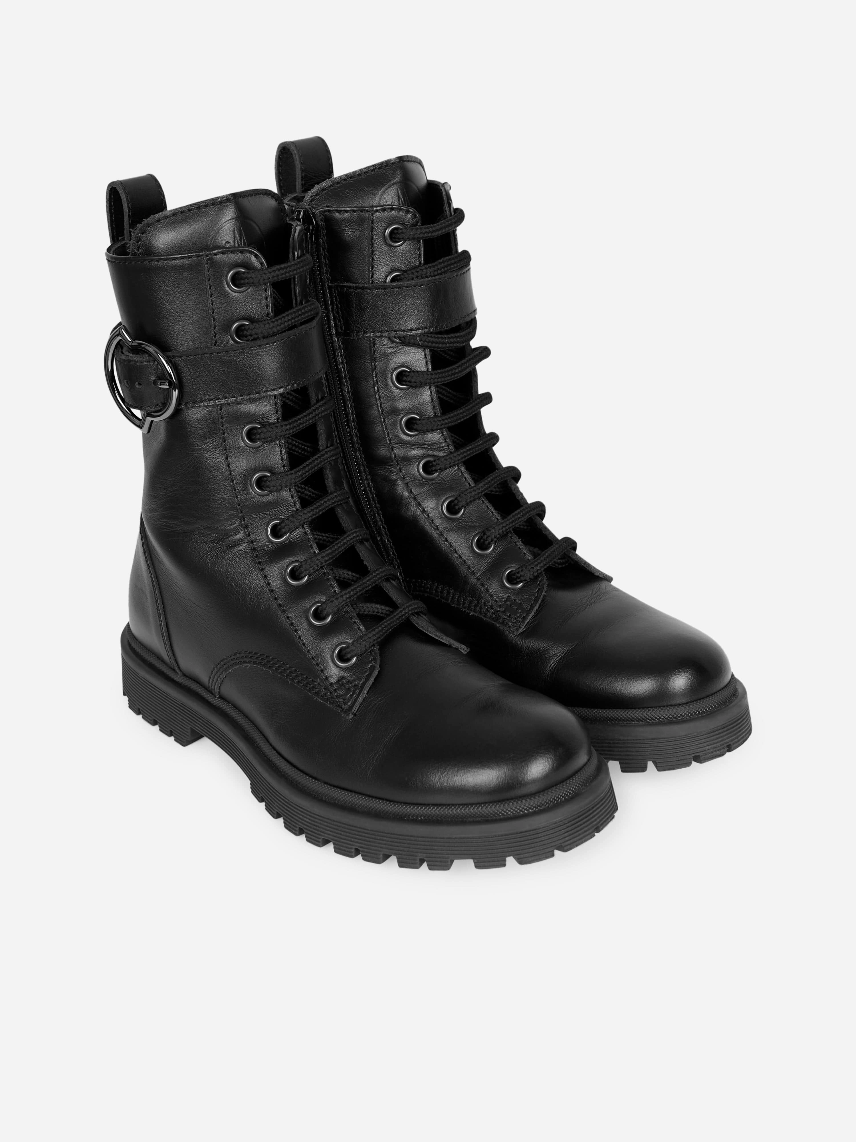 Moncler Enfant Girls Carinne Ankle Boots Over The Knee Boots Large Calves