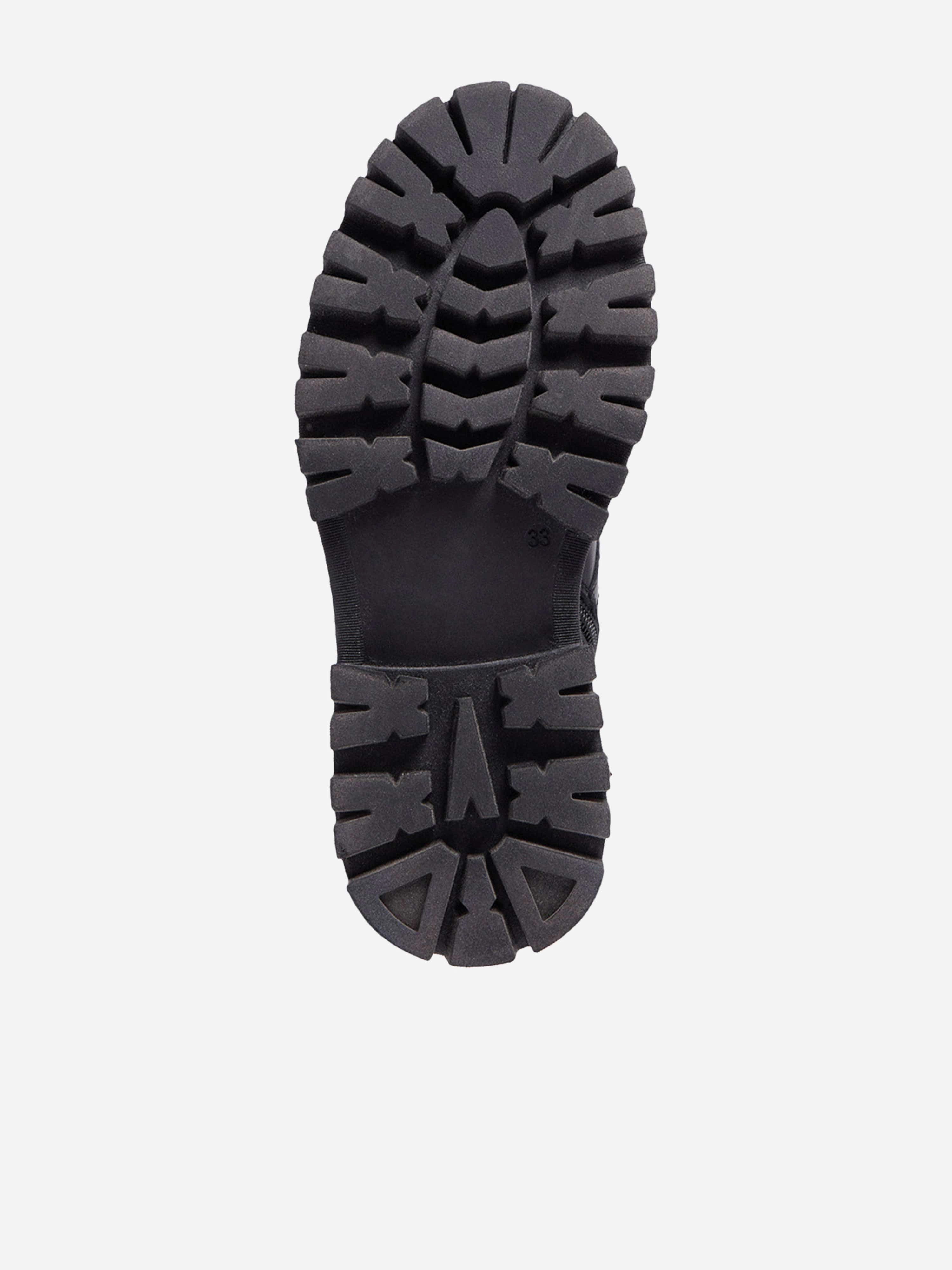 Moncler Enfant Kids Petit Gaia Pocket Snow Boots in Black Tan Leather Boots