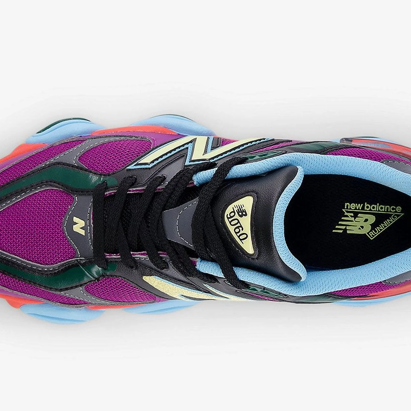 New Balance 587 New Balance Men's 9060 Shoes - Purple Fuchsia / Blast Red / Washed Amber