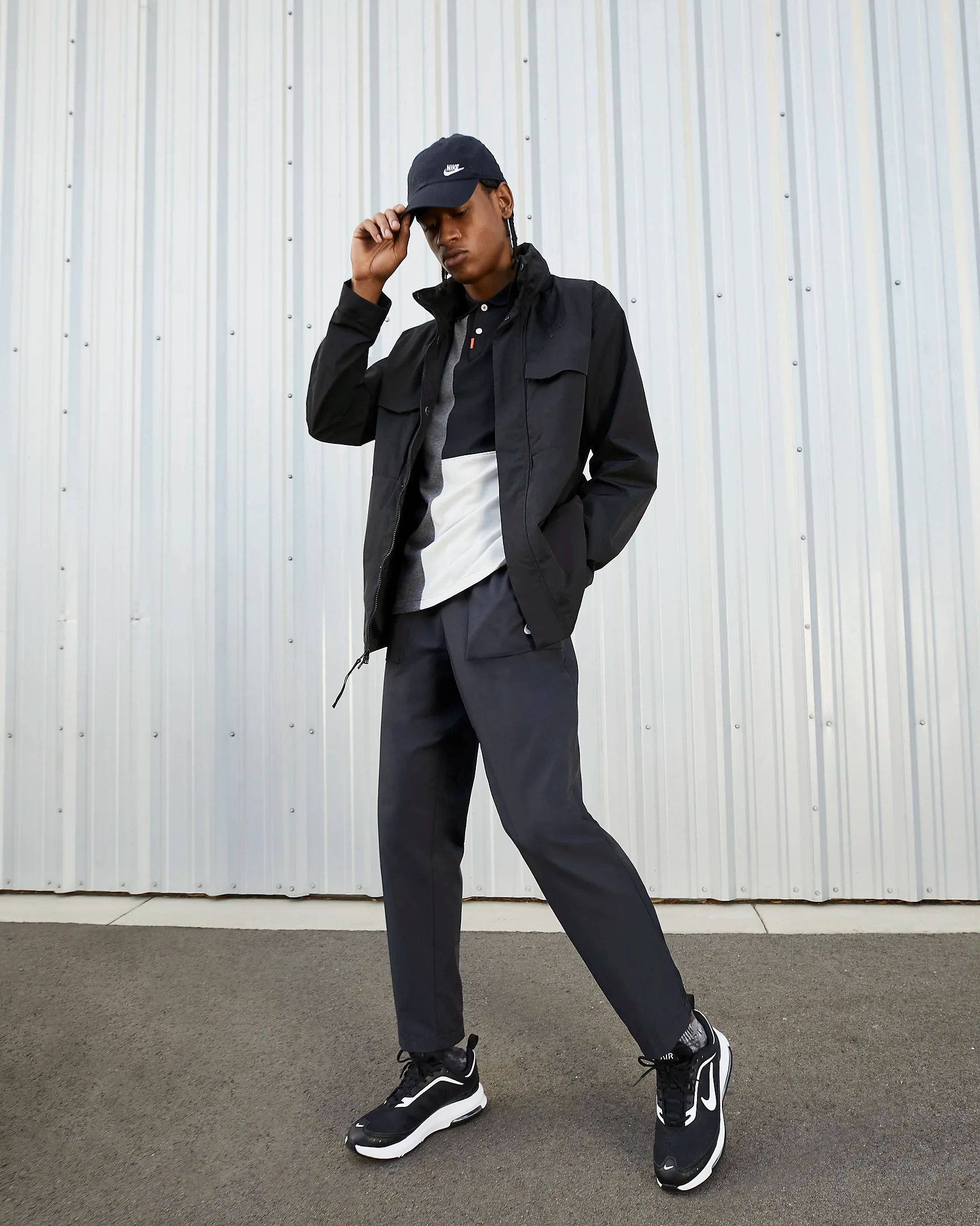 Nike Men's Air Max AP Shoes - Black / Bright Crimson / White Lime Tennis Shoes Nike