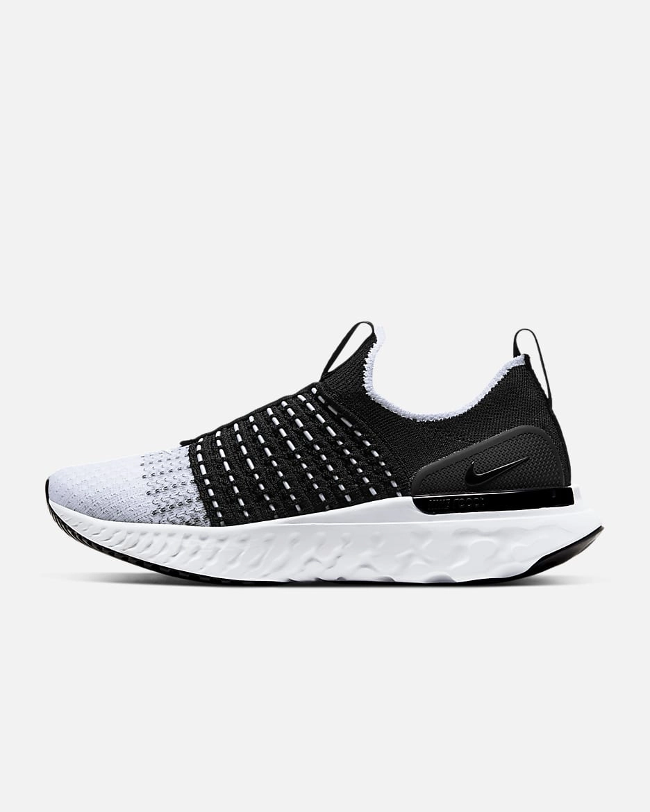 Nike Rebound Shoes Nike Women's React Phantom Run Flyknit 2 Shoes - Black / White