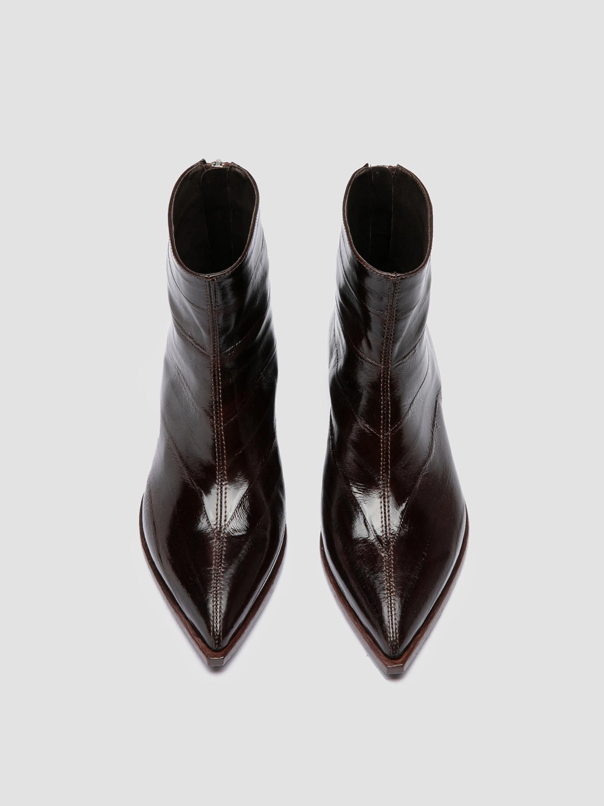 Strawberry Snow Boots NOELIE DD 109 - Brown Leather Zipped Boots