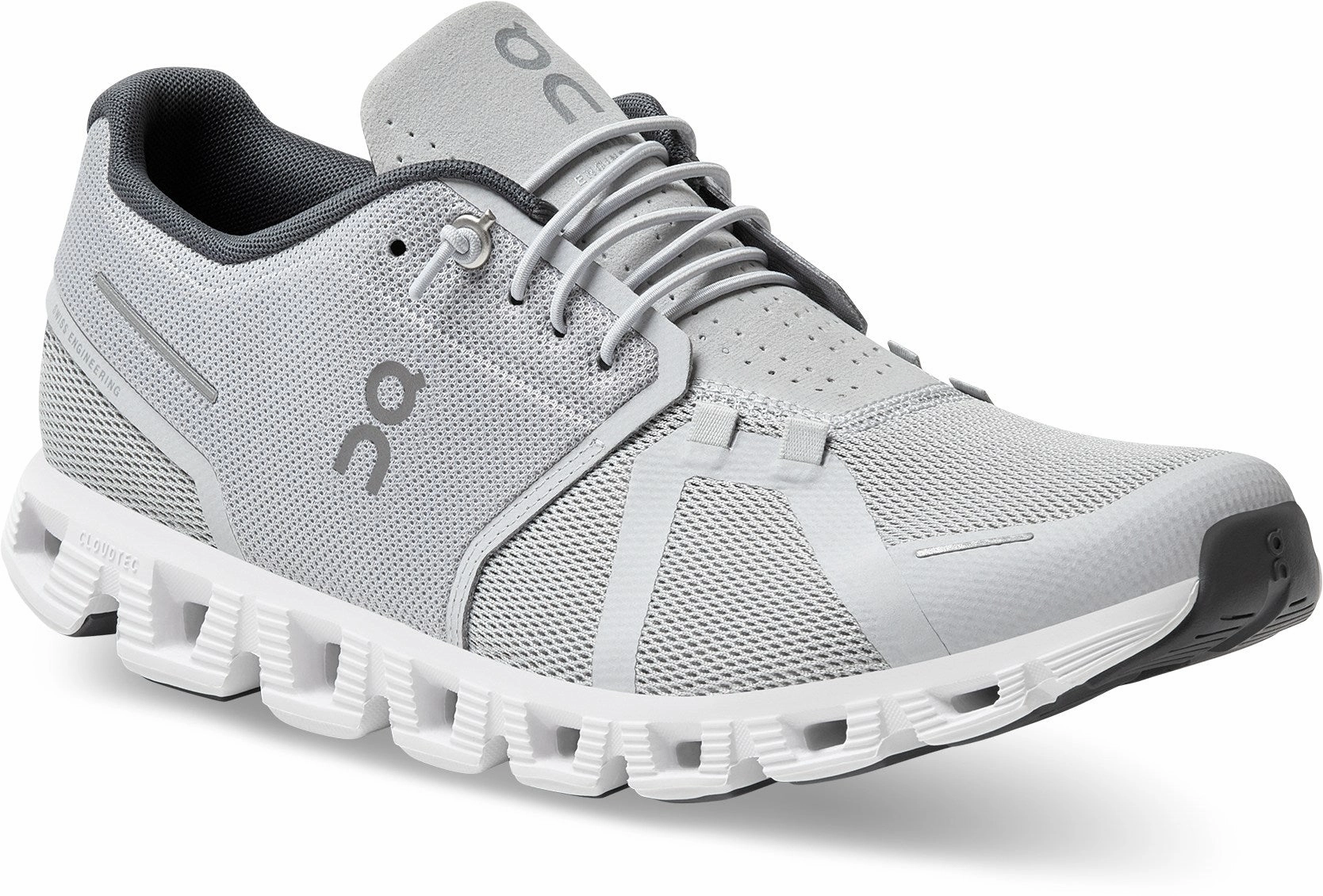 On Mens Cloud 5 Waterproof Glacier/White- (59.98841) Waterproof Golf Shoes Sale