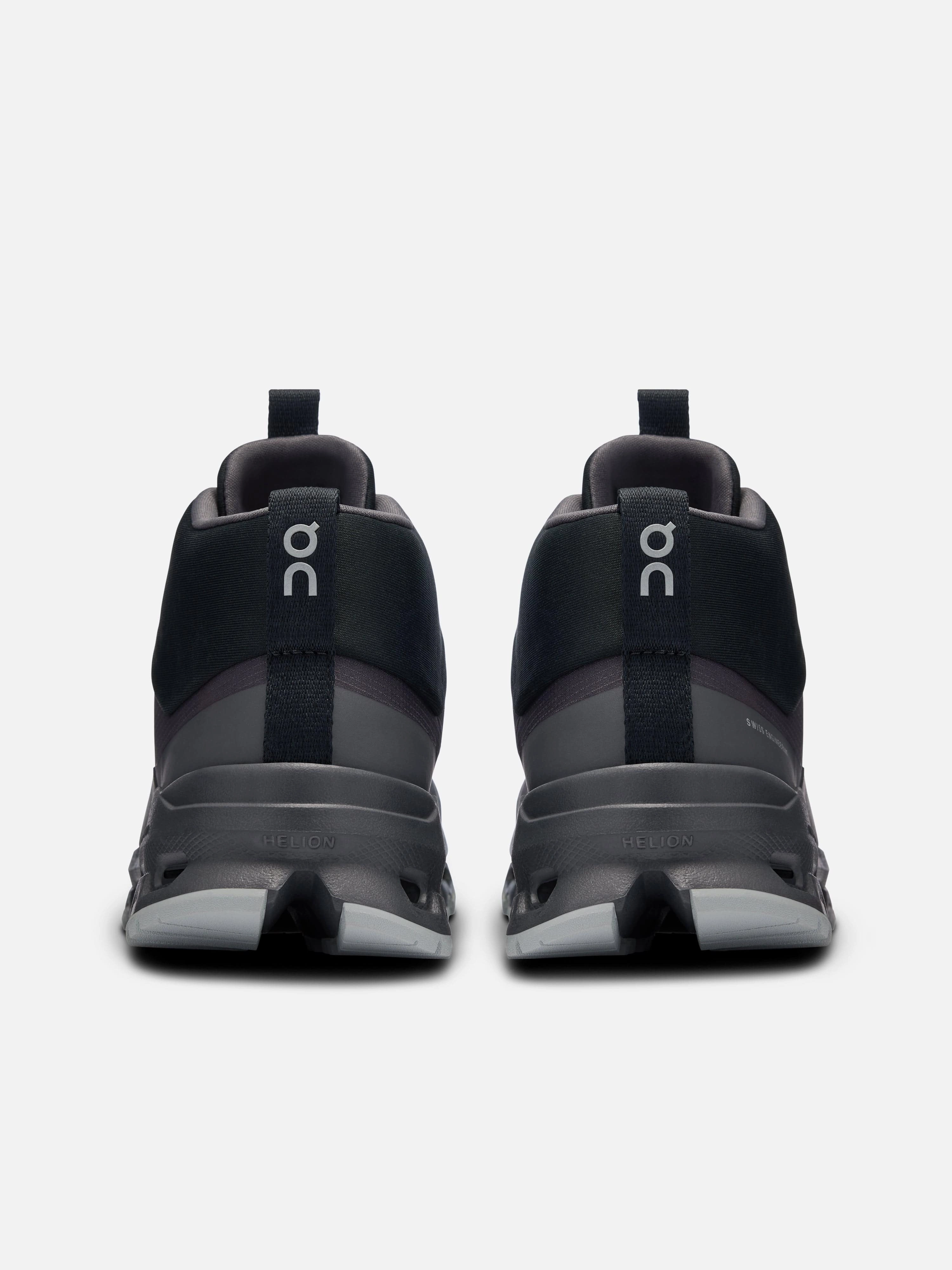 Rapid Bounce Basketball On Running Kids Cloudhero Mid Waterproof Trainers in Black