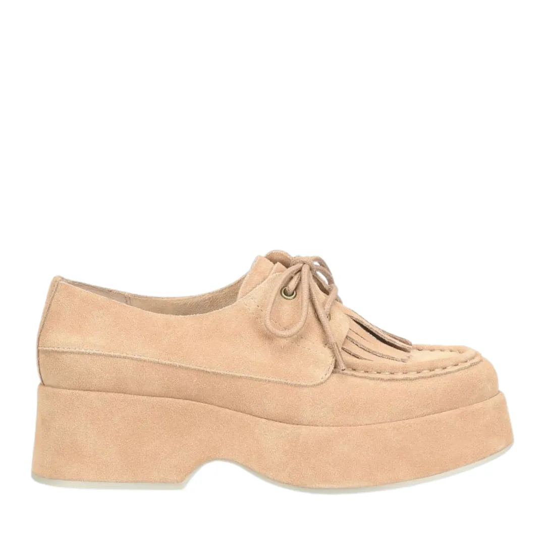 Wide Oxford Shoes Penelope in Natural
