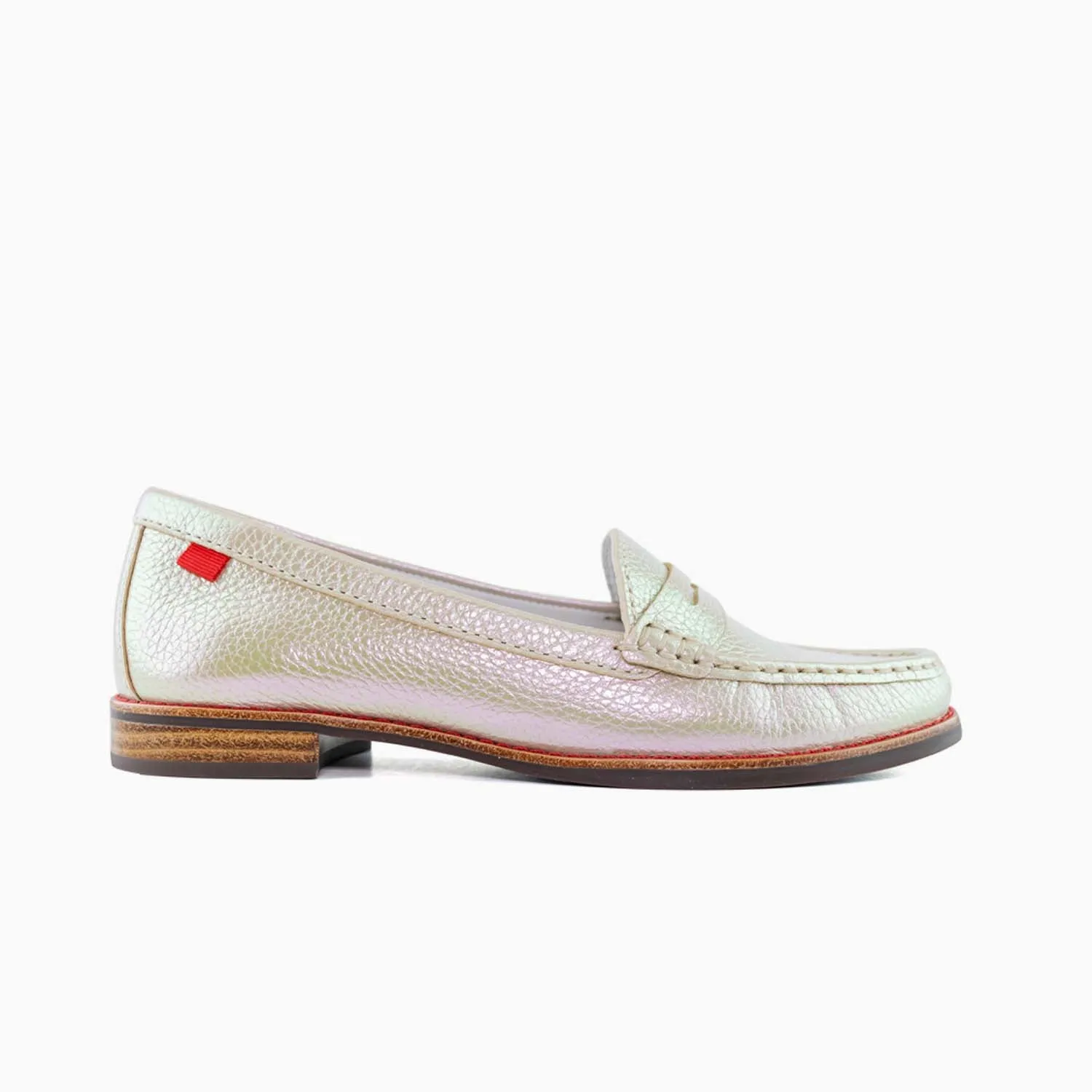 East Village, Women Woven Leather Loafers