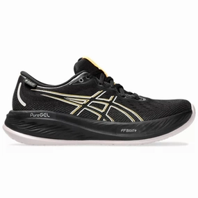 Women's Asics Gel-Cumulus 26 GTX, Black/Stadium Orange, 7 B Medium Asics Gel Kayano Running Shoes
