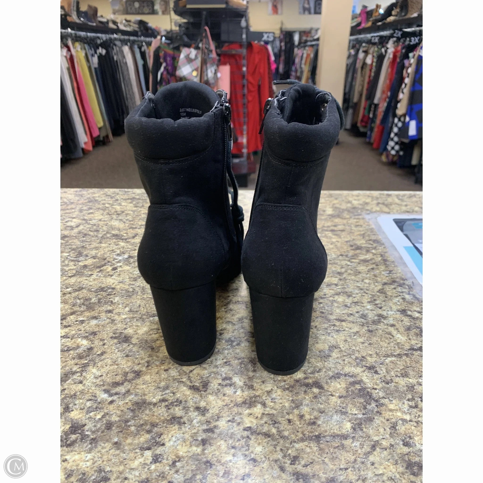 Grinders Boots Boots Ankle Heels By Madden Girl In Black, Size: 10