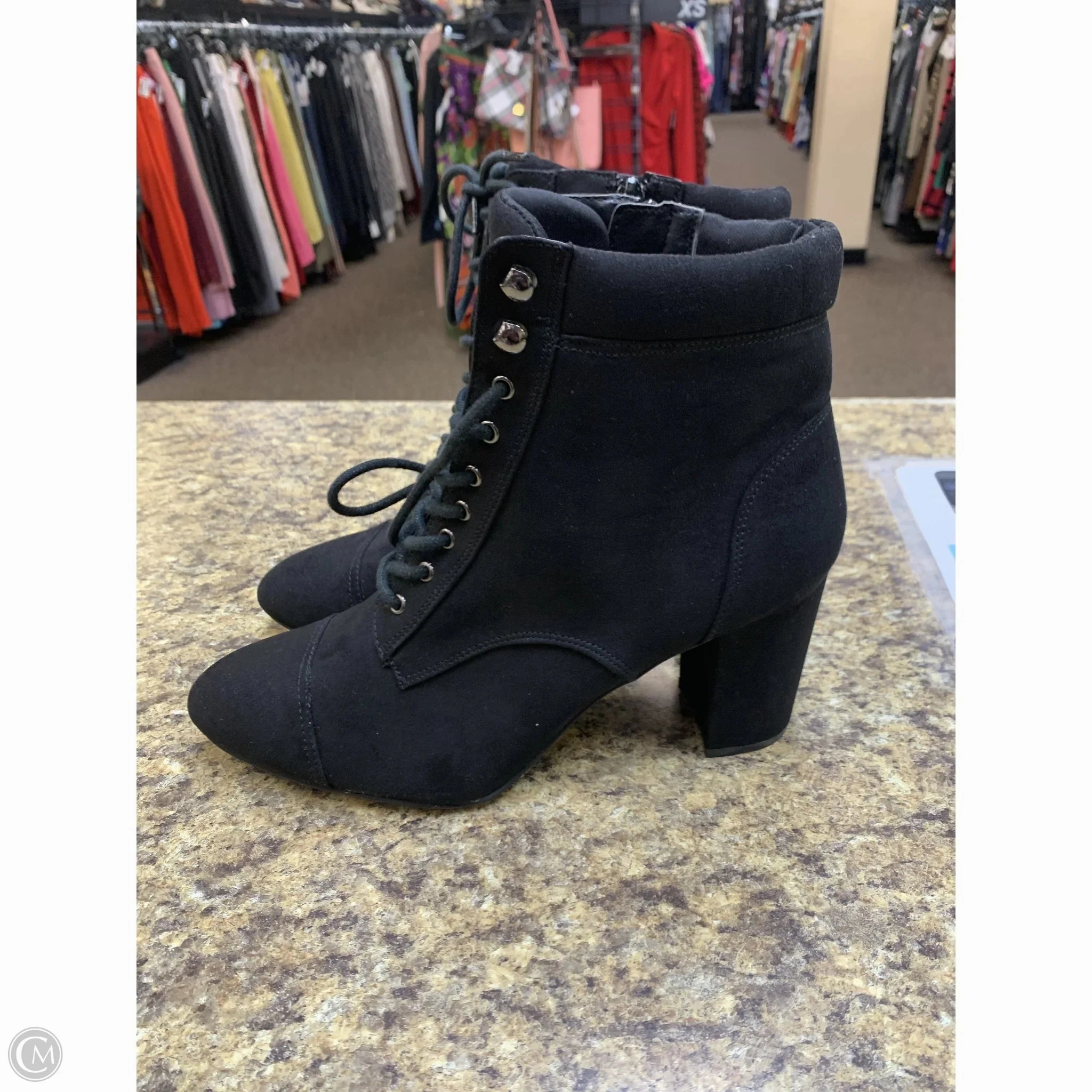 Boots Heel Boots Ankle Heels By Madden Girl In Black, Size: 10