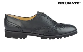 Brown Wingtip Brogue Boots Br Dixon Black