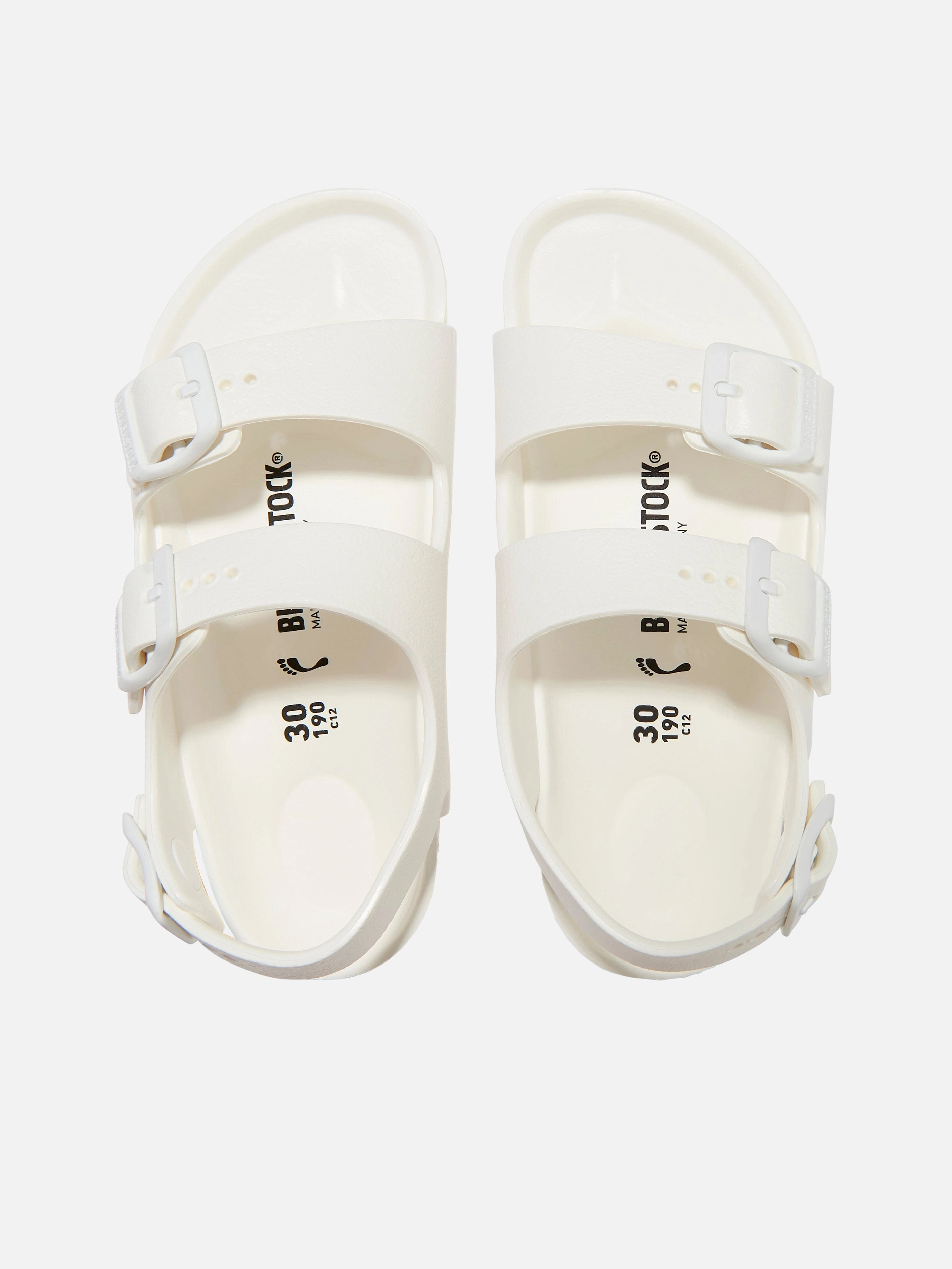 Jeweled Wedge Sandals BIRKENSTOCK Kids Milano Eva Sandals in White