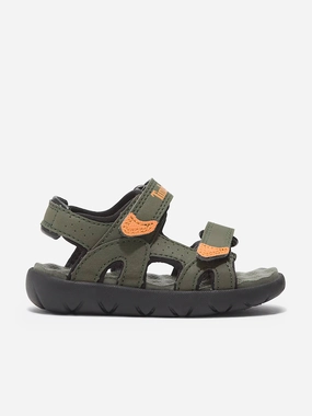 Qupid Sandals Timberland Boys Perkins Row Backstrap Sandals in Green
