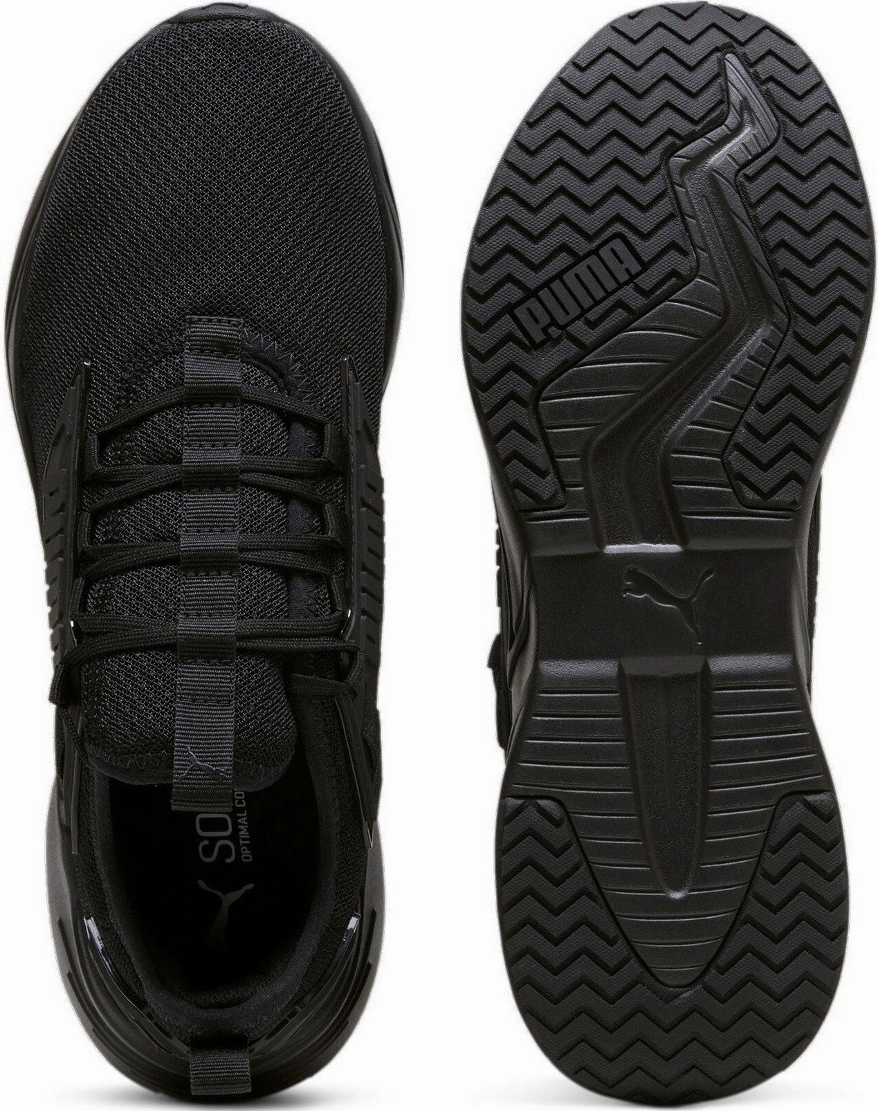 Puma Softride Slip-on Running Shoes Puma Men's Retaliate 3 Triple Black Running Shoes