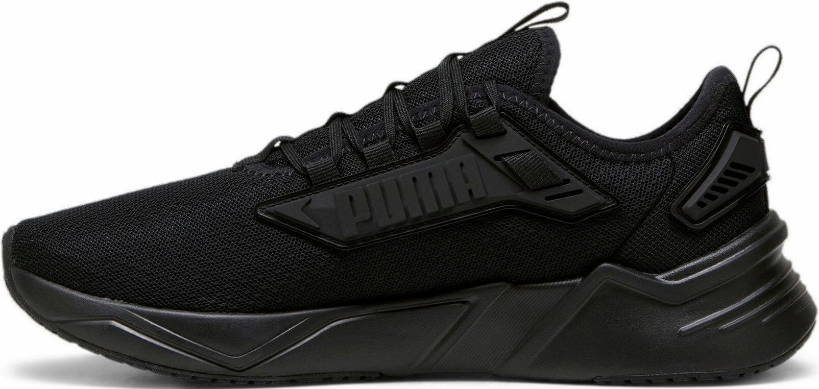 Puma Men's Retaliate 3 Triple Black Running Shoes Puma Us Open Shoes