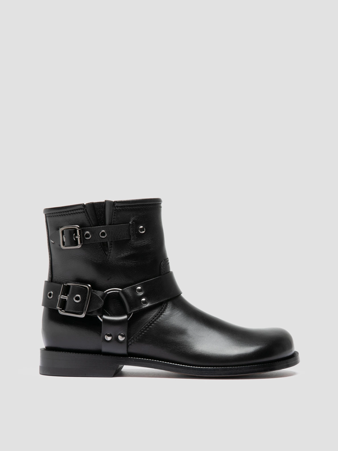 Snow Boots Zara EMERALD 016 - Black Leather Pull-On Boots