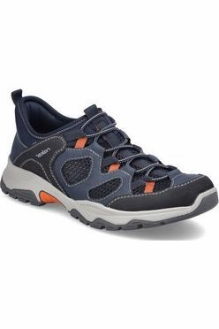 Comfortable Casual Shoes With Arch Support Rieker Summer shoe B8350-14 in Navy/Black