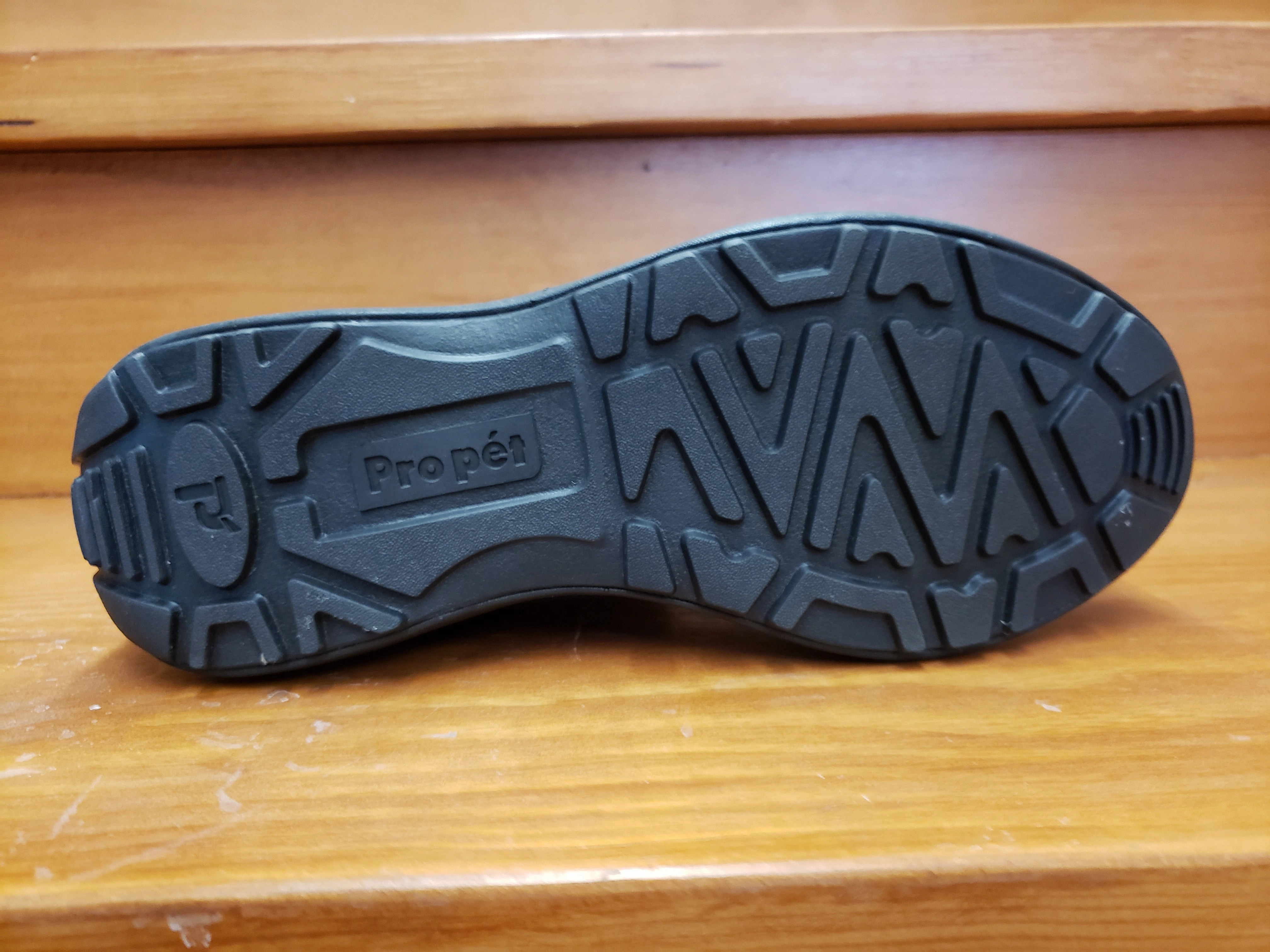 Propet Madison Mid Zip Black W4412Black Waterproof White Shoes