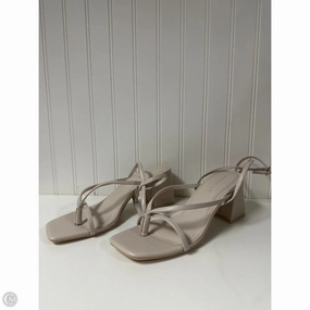 Summer Dress And Sandals Sandals Heels Block By Madden Girl In Beige, Size: 10
