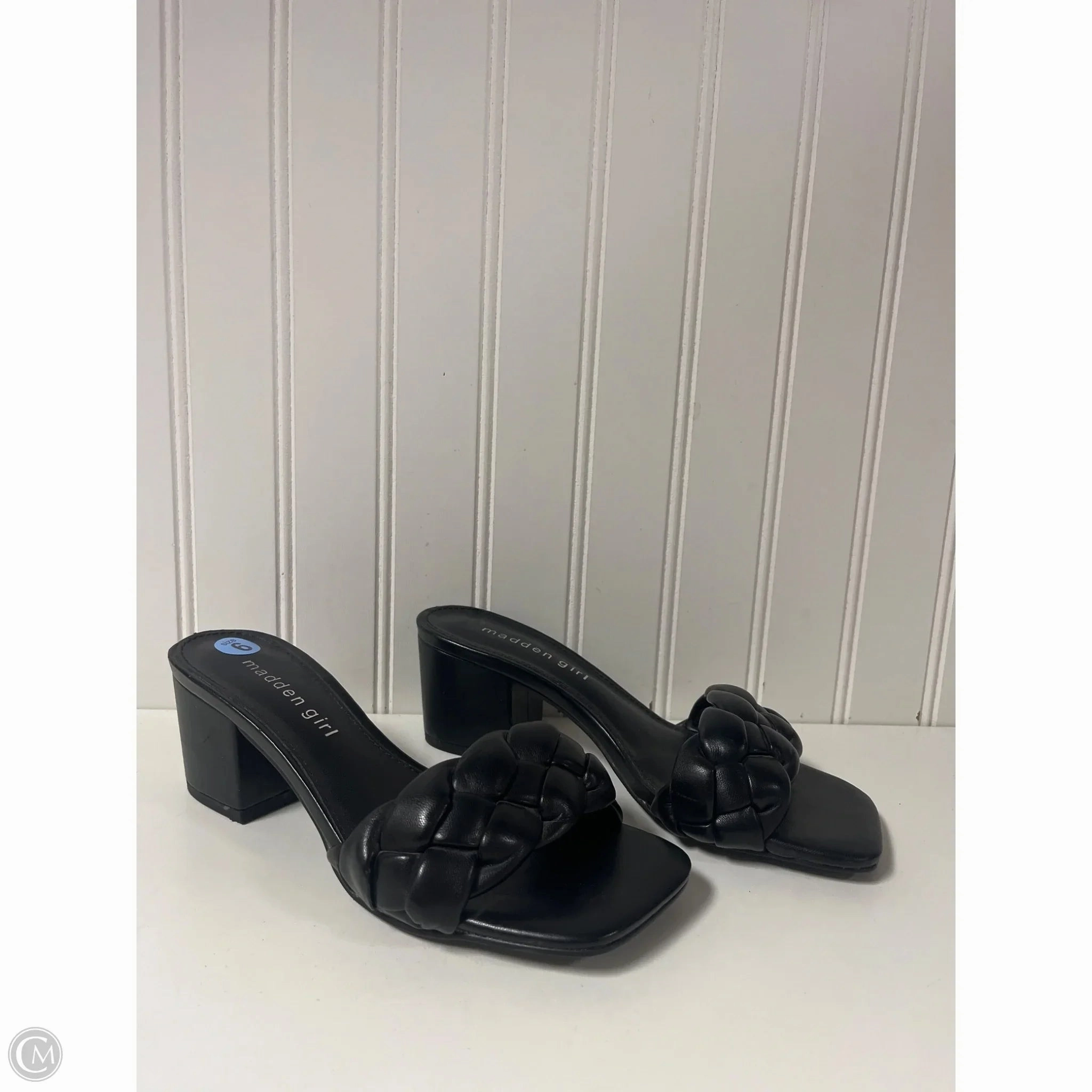 Sandals Heels Block By Madden Girl In Black, Size: 6 Mira Bay Sandals