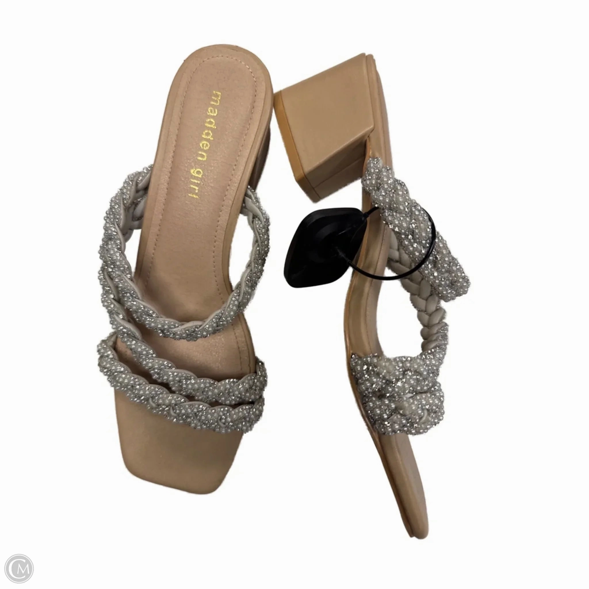 Sandals Heels Block By Madden Girl In Tan, Size: 8 Sandals With Thick Soles