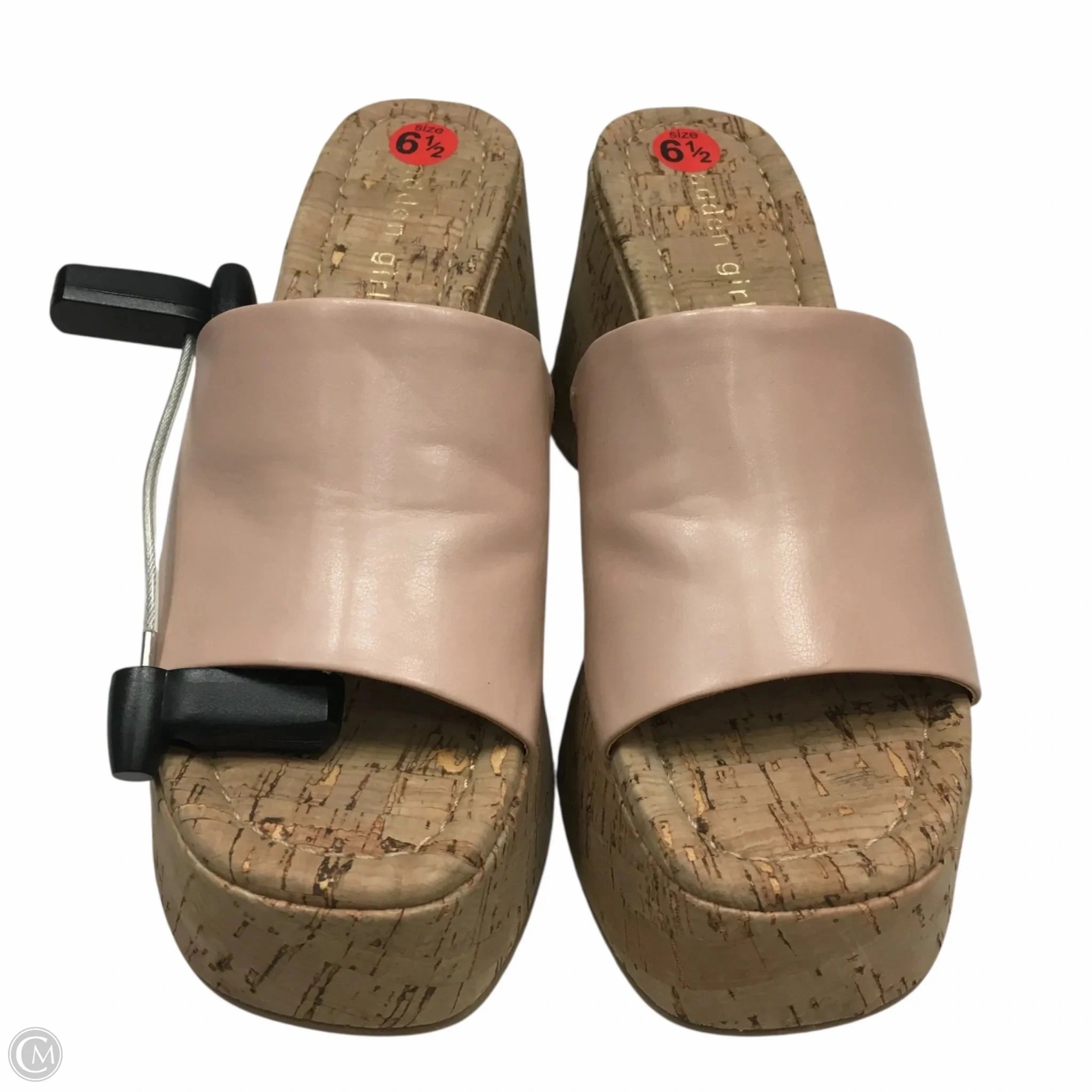 Sandals Last Minute Sandals Heels Wedge By Madden Girl In Pink, Size: 6.5