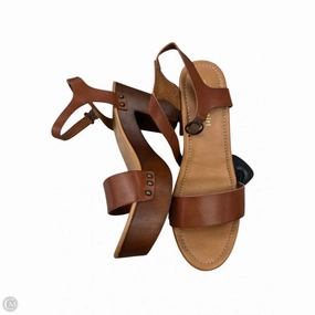 Quince Sandals Sandals Heels Wedge By Madden Girl In Tan, Size: 10