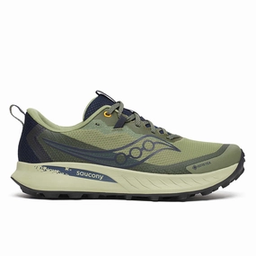 Trail Mud Running Shoes Saucony | Peregrine 15 GTX | Men's | Hemlock/Navy