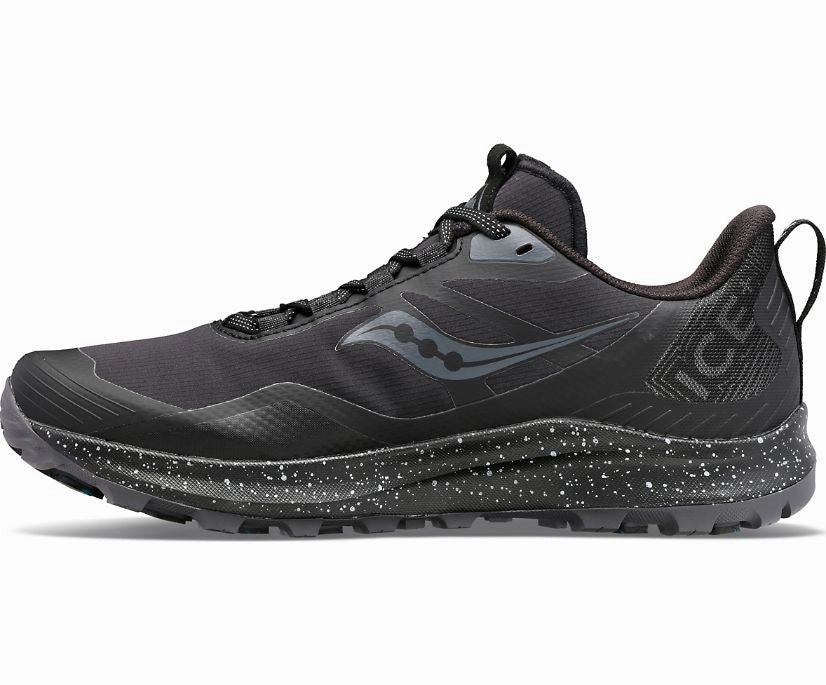 Saucony | Peregrine ICE  3 | Men's | Black/Shadow Free Trail Running Shoes