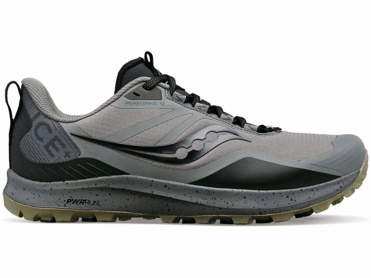 Saucony | Peregrine ICE  3 | Men's | Gravel/Black Terraventure Trail Running Shoes