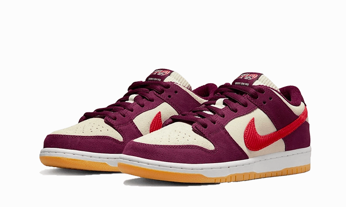 SB Dunk Low Skate Like A Girl Burgundy Moonwalker Sneakers